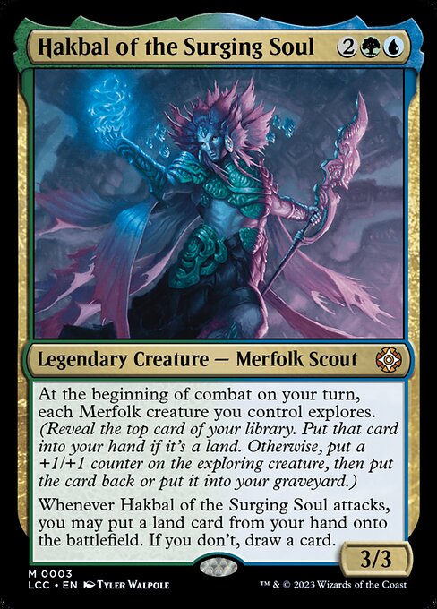 うねる魂のハクバル/Hakbal of the Surging Soul [LCC][FOIL]