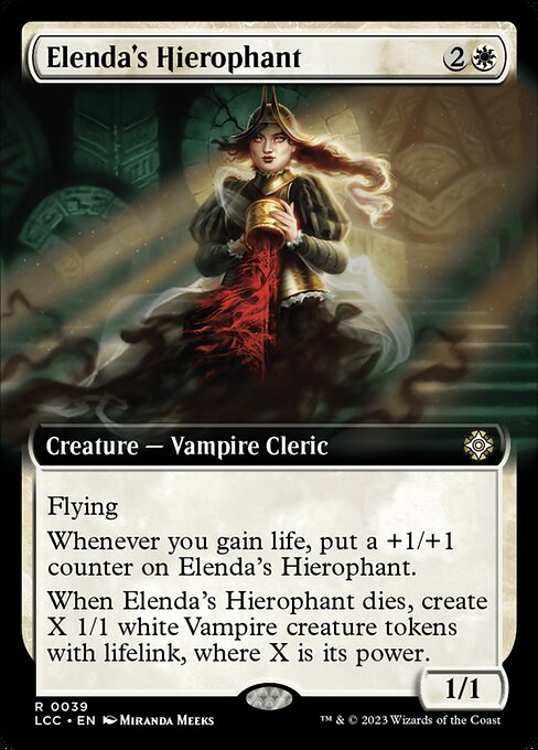 エレンダの秘儀司祭/Elenda's Hierophant [LCC][拡張アート][FOIL]