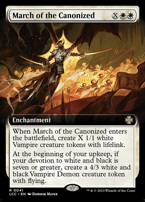 列聖されし者の行進/March of the Canonized [LCC][拡張アート][FOIL]