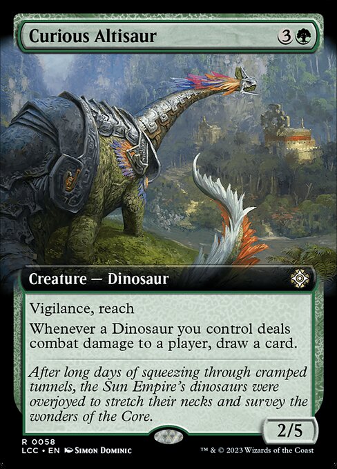 好奇心旺盛なアルティサウルス/Curious Altisaur [LCC][拡張アート][FOIL]