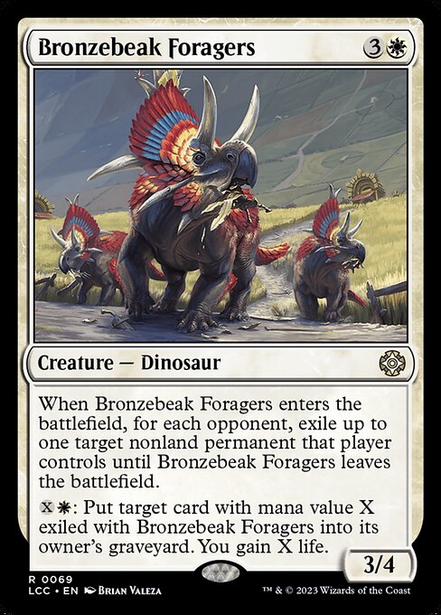 青銅嘴の餌あさり/Bronzebeak Foragers [LCC][FOIL]