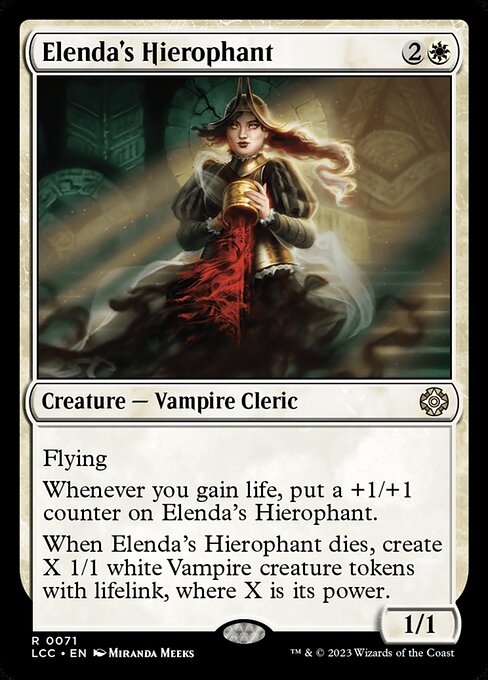 エレンダの秘儀司祭/Elenda's Hierophant [LCC][FOIL]