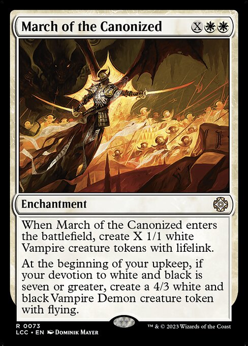 列聖されし者の行進/March of the Canonized [LCC][FOIL]