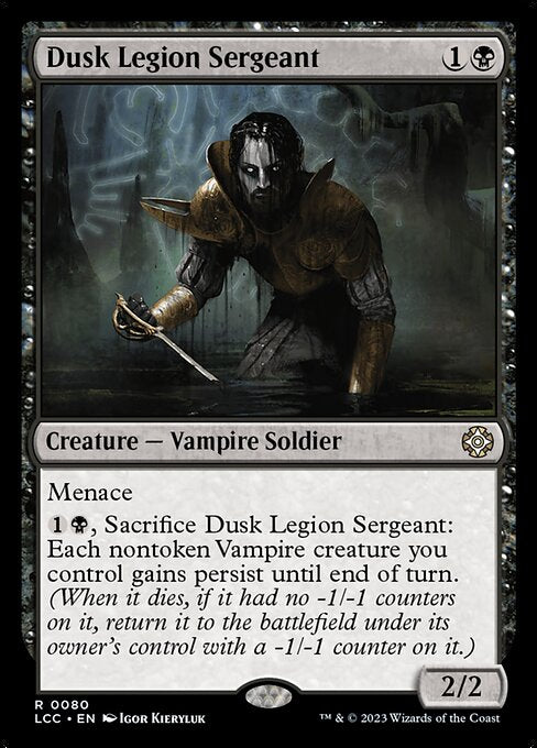 薄暮軍団の兵長/Dusk Legion Sergeant [LCC][FOIL]