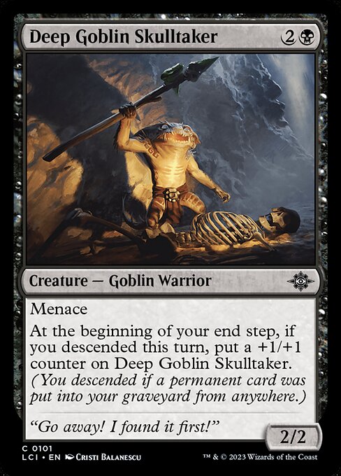 深淵のゴブリンの骨取り/Deep Goblin Skulltaker [LCI] [FOIL]