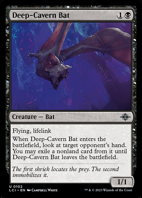 大洞窟のコウモリ/Deep-Cavern Bat [LCI] [FOIL]