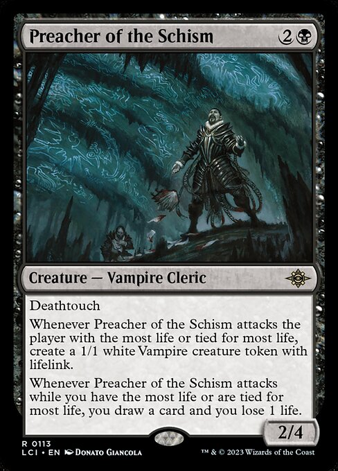 分派の説教者/Preacher of the Schism [LCI] [FOIL]