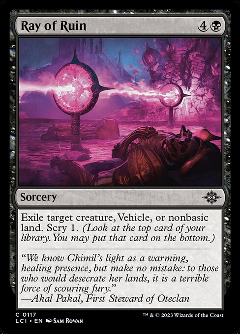 破滅の光/Ray of Ruin [LCI] [FOIL]