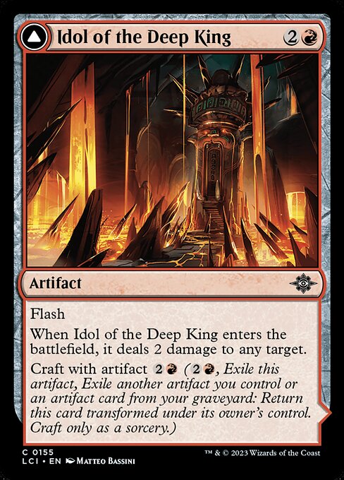 深淵の王の偶像/Idol of the Deep King - 君主のマクアフィトル/Sovereign's Macuahuitl [LCI] [FOIL]