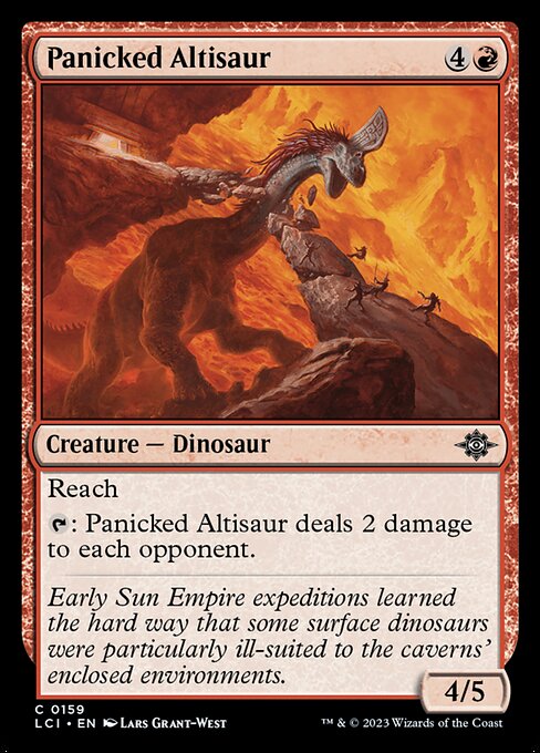動揺するアルティサウルス/Panicked Altisaur [LCI] [FOIL]