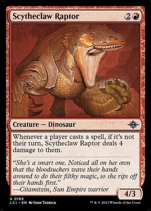 鎌爪の猛竜/Scytheclaw Raptor [LCI] [FOIL]