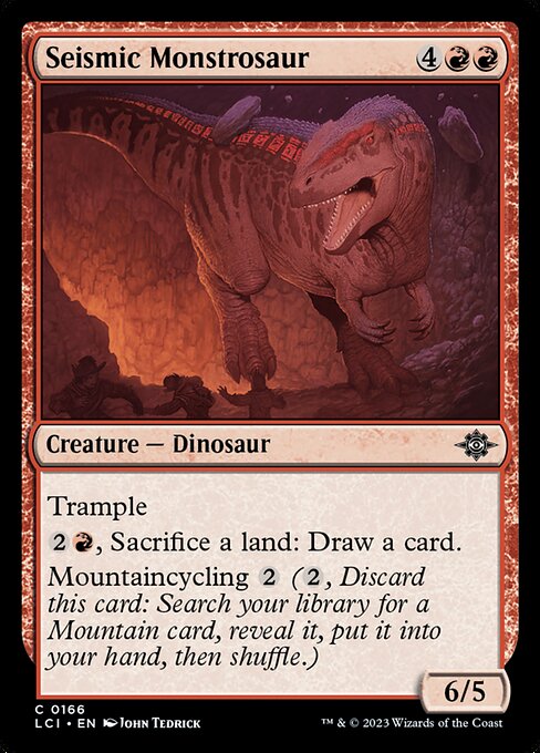 地鳴りのモンストロサウルス/Seismic Monstrosaur [LCI] [FOIL]