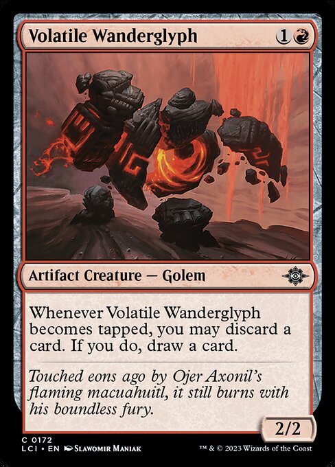 怒りっぽい歩く彫像/Volatile Wanderglyph [LCI] [FOIL]