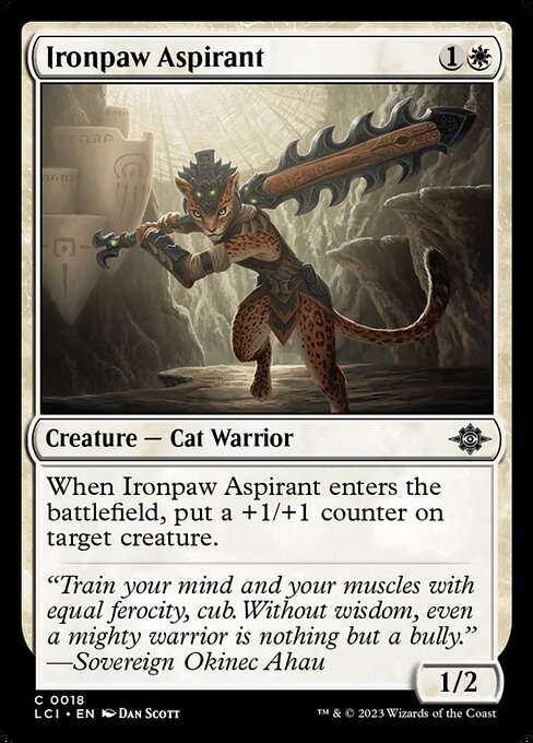 鉄脚の野心家/Ironpaw Aspirant [LCI] [FOIL]