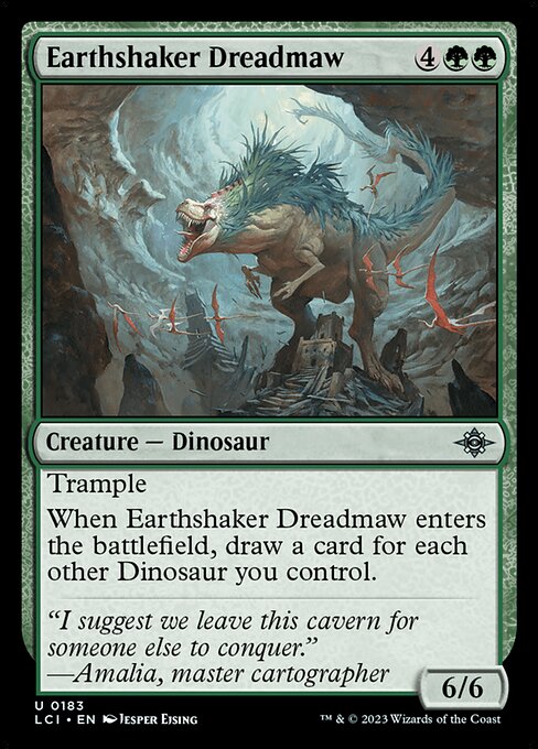 地揺すりの戦慄大口/Earthshaker Dreadmaw [LCI] [FOIL]