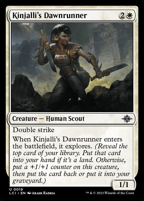 キンジャーリの黎明走り/Kinjalli's Dawnrunner [LCI] [FOIL]