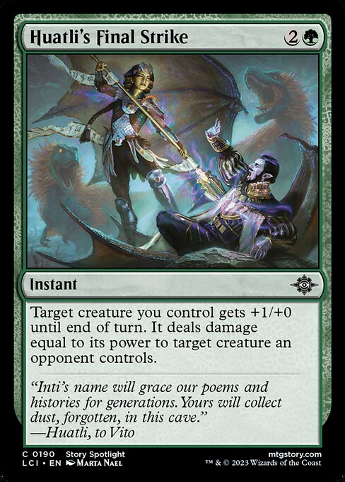 ファートリの最後の一撃/Huatli's Final Strike [LCI] [FOIL]