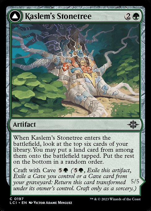 カスレムの石樹/Kaslem's Stonetree - カスレムの徘徊者/Kaslem's Strider [LCI] [FOIL]