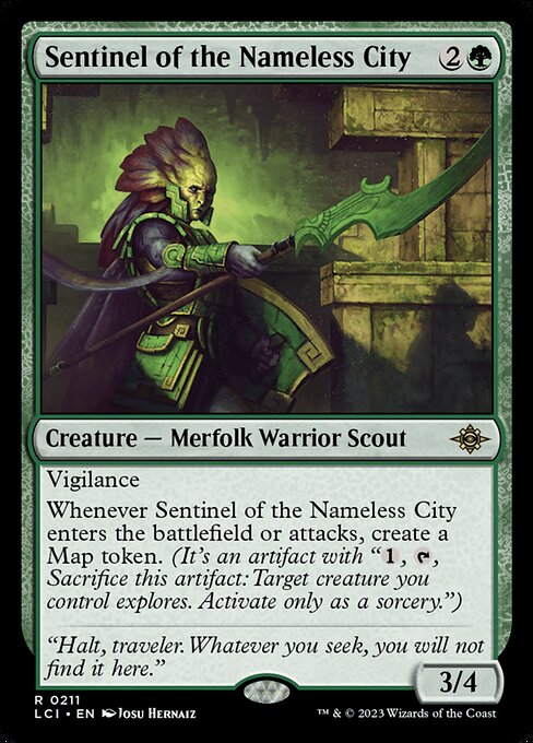 名もなき都市の歩哨/Sentinel of the Nameless City [LCI] [FOIL]