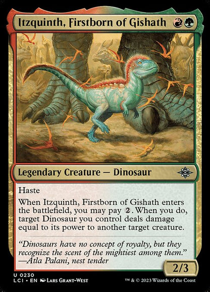 ギシャスの初子、イツキンス/Itzquinth, Firstborn of Gishath [LCI] [FOIL]