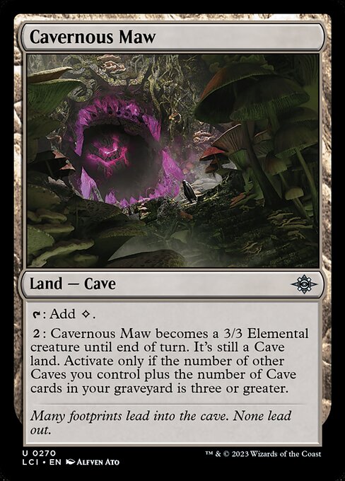 洞窟めいた大口/Cavernous Maw [LCI] [FOIL]