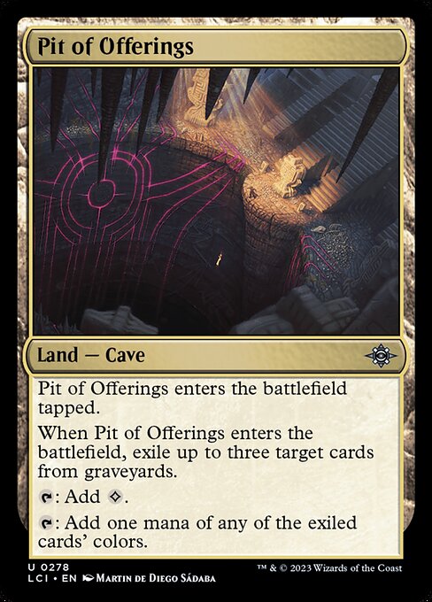 捧げ物の穴/Pit of Offerings [LCI] [FOIL]