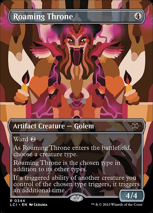 うろつく玉座/Roaming Throne [LCI-BF][ボーダーレス][FOIL]