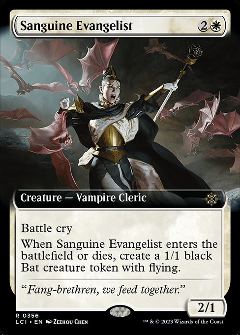 血滾りの福音者/Sanguine Evangelist [LCI-BF][拡張アート][FOIL]