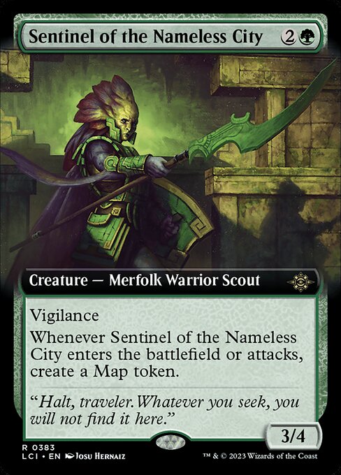 名もなき都市の歩哨/Sentinel of the Nameless City [LCI-BF][拡張アート][FOIL]