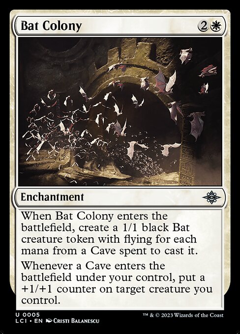 コウモリの群棲/Bat Colony [LCI] [FOIL]