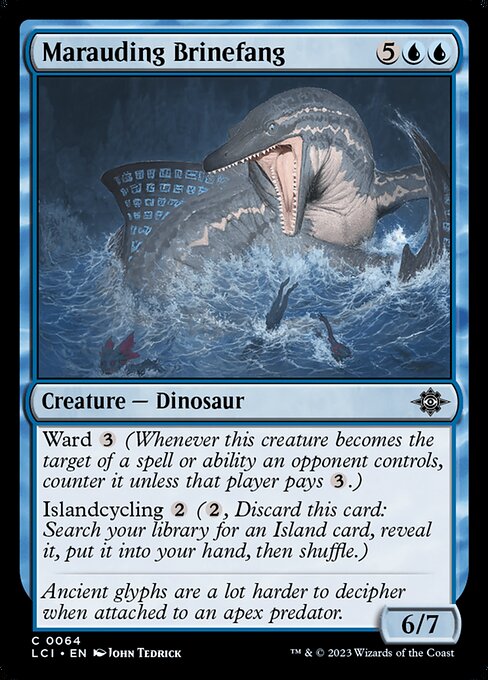 無法の塩水牙/Marauding Brinefang [LCI] [FOIL]