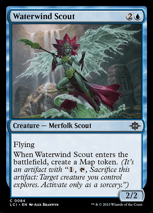 水巻きの偵察/Waterwind Scout [LCI] [FOIL]