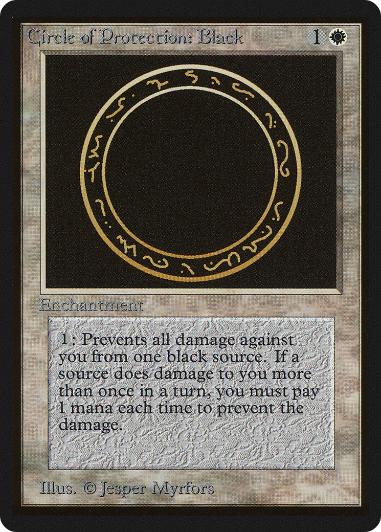黒の防御円/Circle of Protection: Black [LEB]