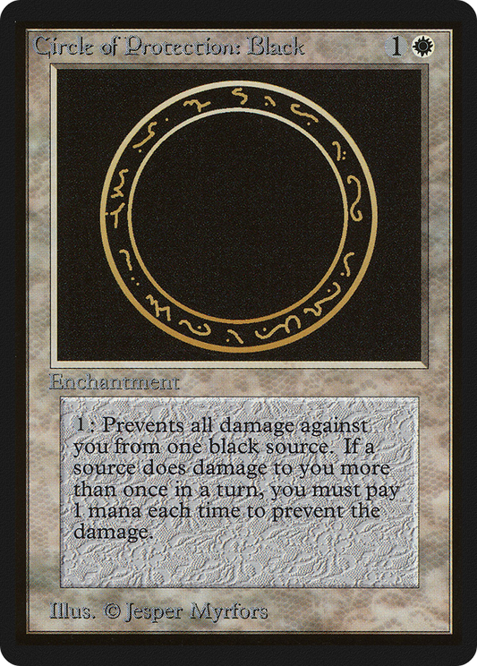 黒の防御円/Circle of Protection: Black [LEB]