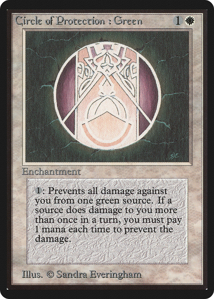 緑の防御円/Circle of Protection: Green [LEB]