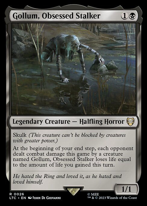 心奪われし追跡者、ゴラム/Gollum, Obsessed Stalker [LTC][FOIL]