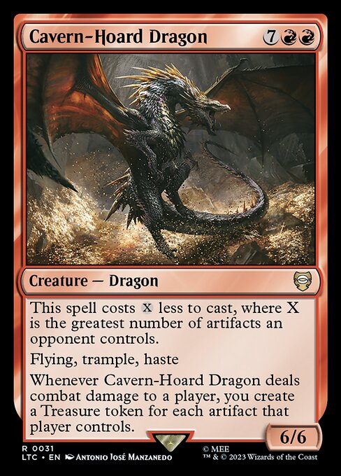 洞窟に宝蓄えしドラゴン/Cavern-Hoard Dragon [LTC][FOIL]