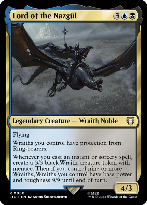 ナズグルの首領/Lord of the Nazgûl [LTC][FOIL]