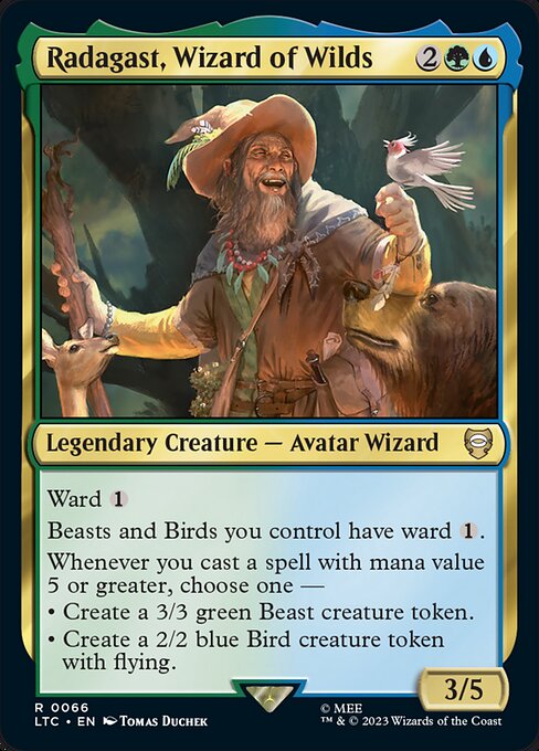 自然の魔法使、ラダガスト/Radagast, Wizard of Wilds [LTC][FOIL]