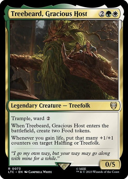 親切にもてなす者、木の鬚/Treebeard, Gracious Host [LTC][FOIL]