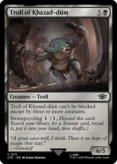 カザド＝ドゥームのトロール/Troll of Khazad-dûm [LTR] [FOIL]