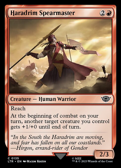 ハラドリムの槍使い/Haradrim Spearmaster [LTR] [FOIL]
