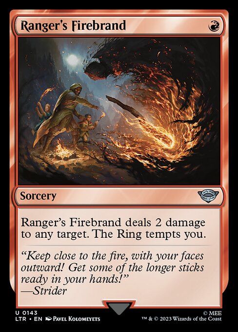 レンジャーの松明/Ranger's Firebrand [LTR] [FOIL]