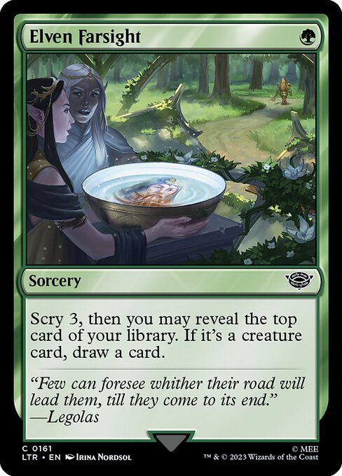 エルフの遠見/Elven Farsight [LTR] [FOIL]