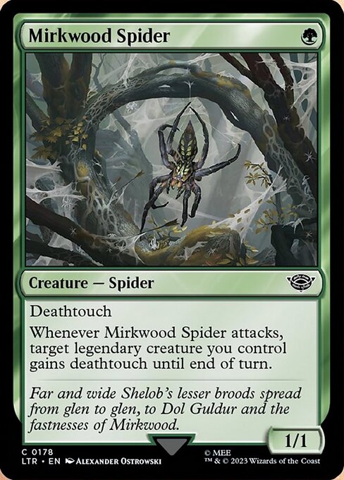 闇の森の蜘蛛/Mirkwood Spider [LTR] [FOIL]