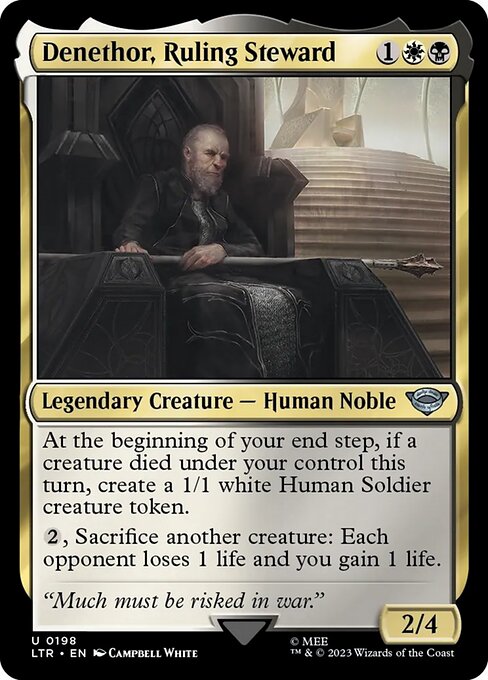 統治する執政、デネソール/Denethor, Ruling Steward [LTR] [FOIL]