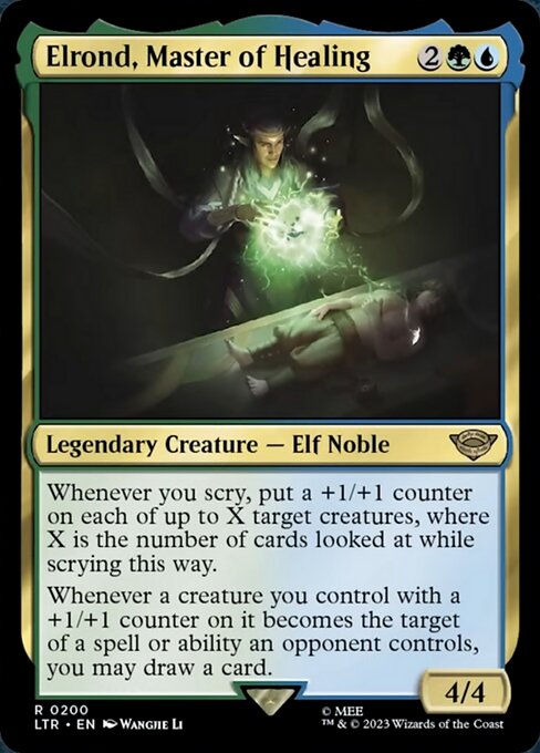 医術の大家、エルロンド/Elrond, Master of Healing [LTR] [FOIL]
