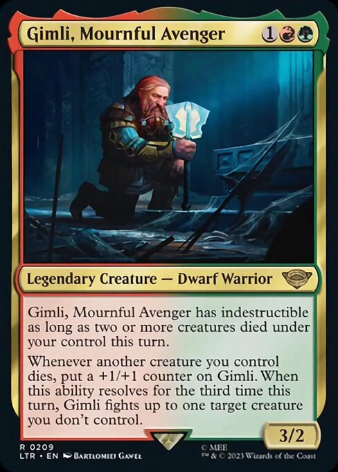 死を悼む復讐者、ギムリ/Gimli, Mournful Avenger [LTR] [FOIL]