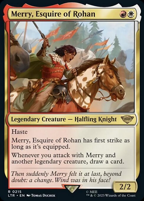 ローハン王家の小姓、メリー/Merry, Esquire of Rohan [LTR] [FOIL]