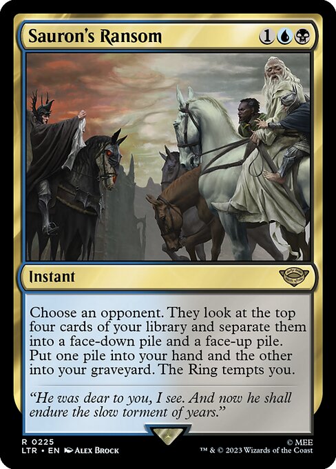 サウロンの交換条件/Sauron's Ransom [LTR] [FOIL]